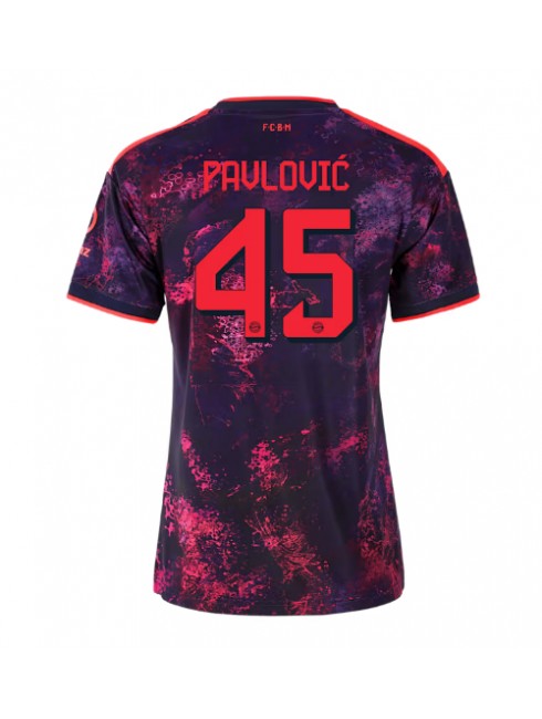 Bayern Munich Aleksandar Pavlovic #45 Replika Tredje Kläder Dam 2026-27 Kortärmad Bayern Munich Aleksandar Pavlovic #45 Replika Tredje Kläder Dam 2026-27 Kortärmad